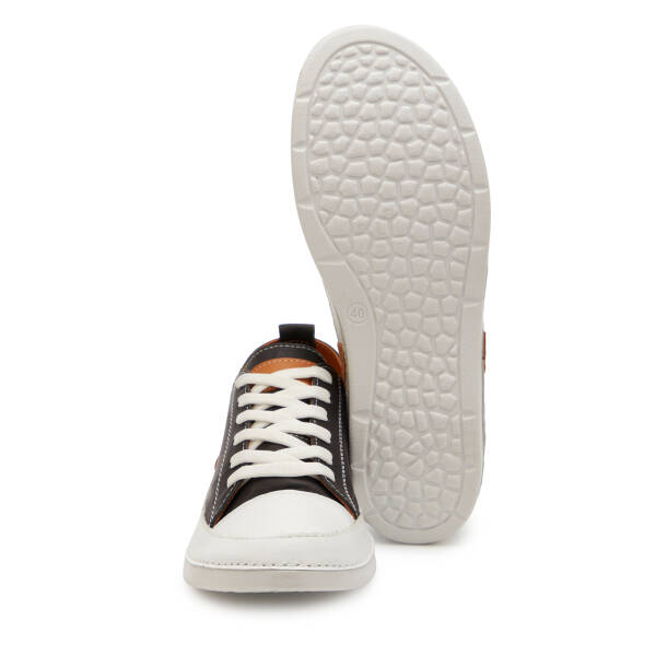 Siyah Hakiki Deri Kadın Sneaker - K25I1AY68016-A23 - 4