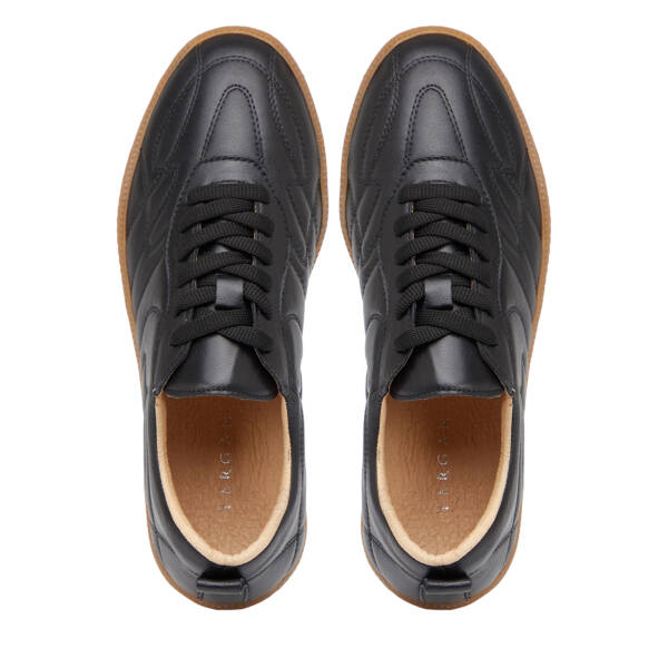 Siyah Hakiki Deri Kadın Sneaker - K26I1AY68401-A23 - 5