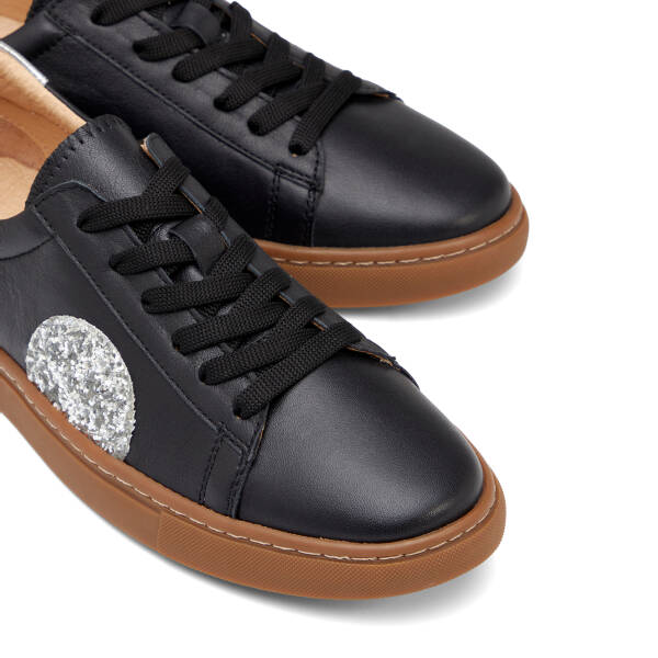 Siyah Hakiki Deri Kadın Sneaker - K26I1AY68405-A23 - 3