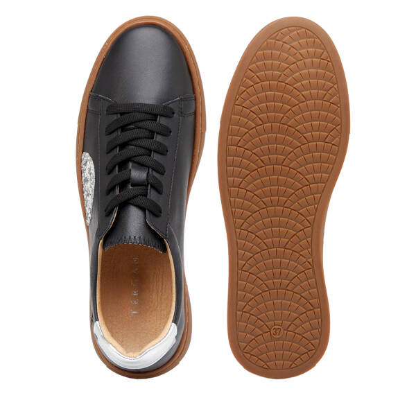 Siyah Hakiki Deri Kadın Sneaker - K26I1AY68405-A23 - 6