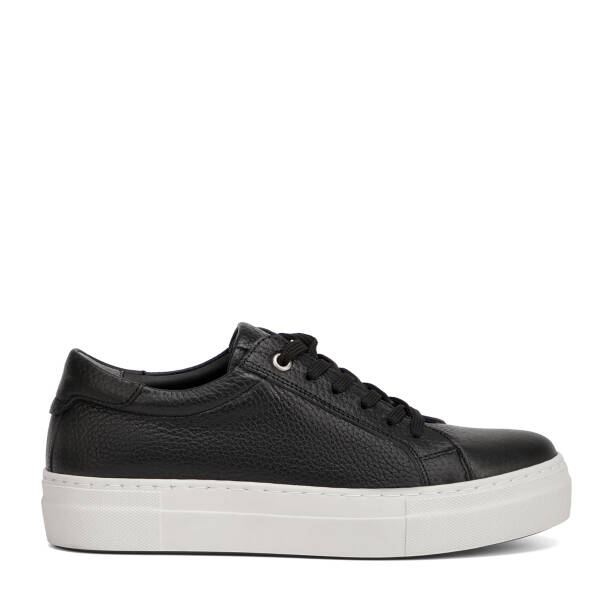 Siyah Hakiki Deri Kadın Sneaker - K26I1AY68411-A41 - 1