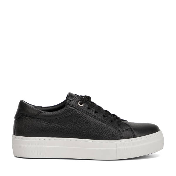 Siyah Hakiki Deri Kadın Sneaker - K26I1AY68411-A41 - 1