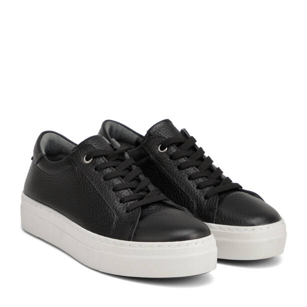 Siyah Hakiki Deri Kadın Sneaker - K26I1AY68411-A41 - 2