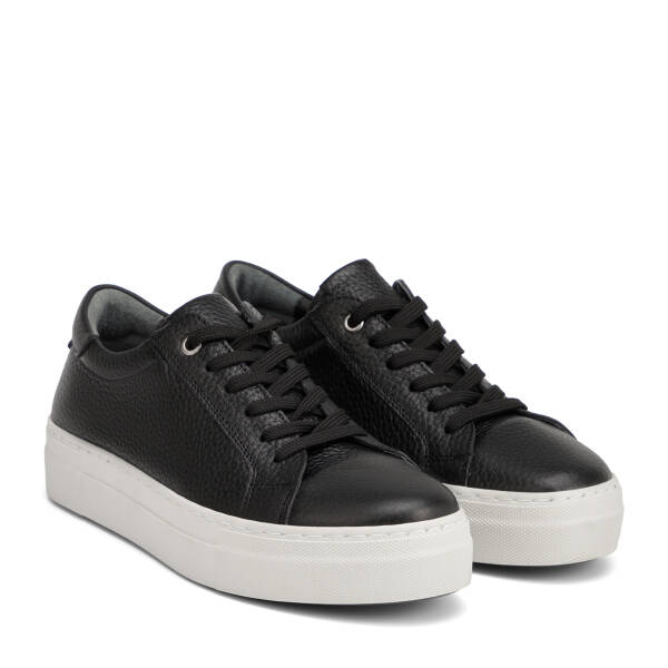Siyah Hakiki Deri Kadın Sneaker - K26I1AY68411-A41 - 2