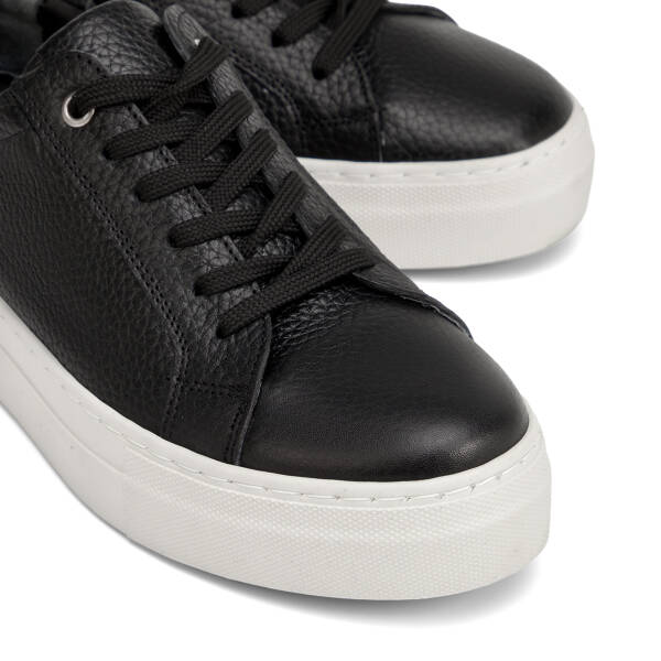 Siyah Hakiki Deri Kadın Sneaker - K26I1AY68411-A41 - 3