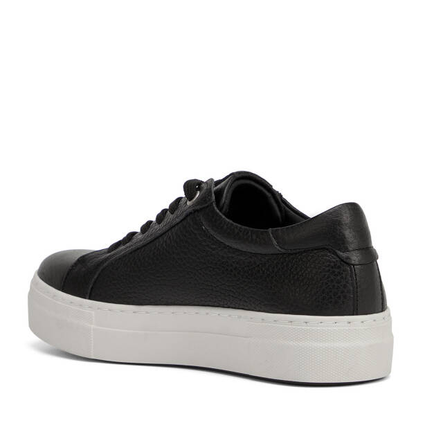 Siyah Hakiki Deri Kadın Sneaker - K26I1AY68411-A41 - 4