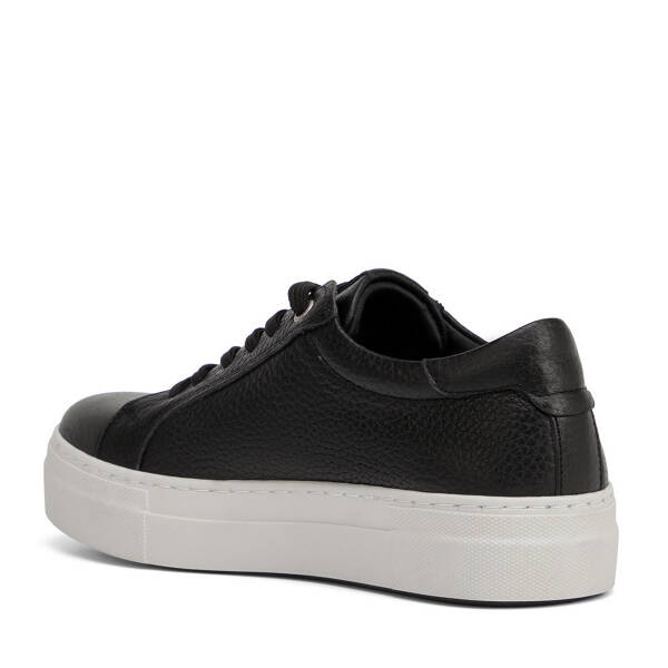 Siyah Hakiki Deri Kadın Sneaker - K26I1AY68411-A41 - 4