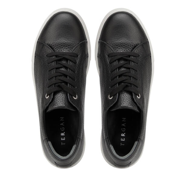 Siyah Hakiki Deri Kadın Sneaker - K26I1AY68411-A41 - 5