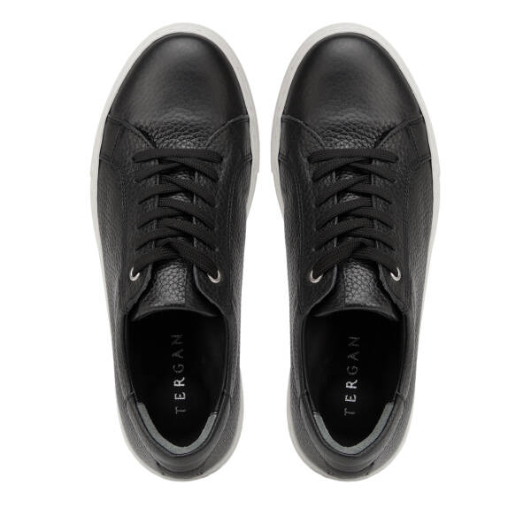 Siyah Hakiki Deri Kadın Sneaker - K26I1AY68411-A41 - 5