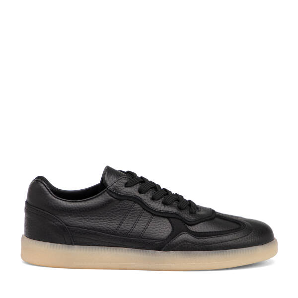 Siyah Hakiki Deri Kadın Sneaker - K26I1AY68412-A41 - 1