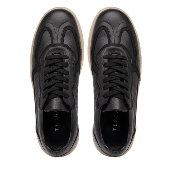 Siyah Hakiki Deri Kadın Sneaker - K26I1AY68412-A41 - 5