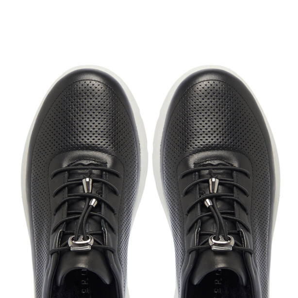 Siyah Hakiki Deri Kadın Sneaker - K26I1AY68423-A23 - 5