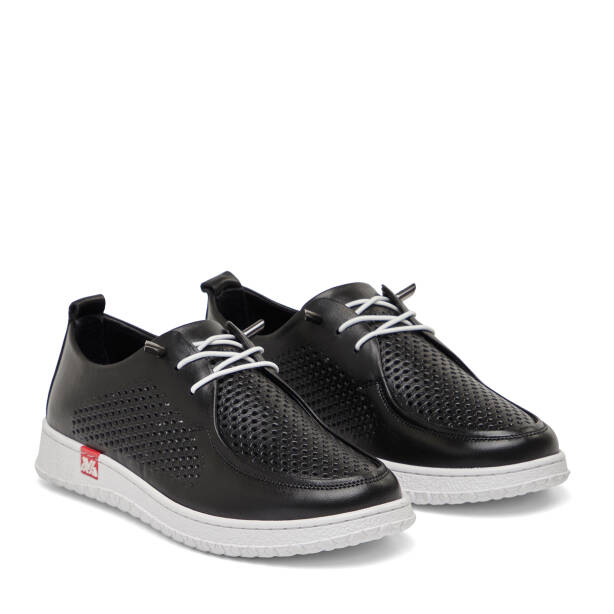 Siyah Hakiki Deri Kadın Sneaker - K26I1AY68442-A23 - 2