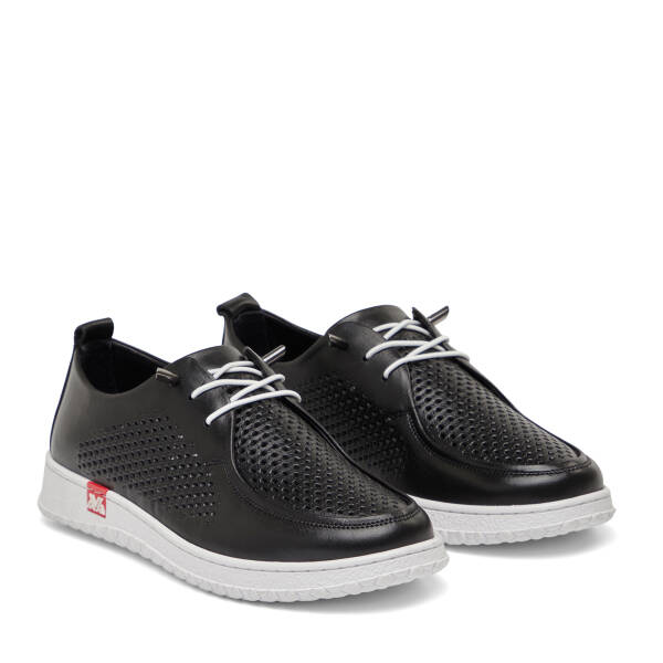 Siyah Hakiki Deri Kadın Sneaker - K26I1AY68442-A23 - 2