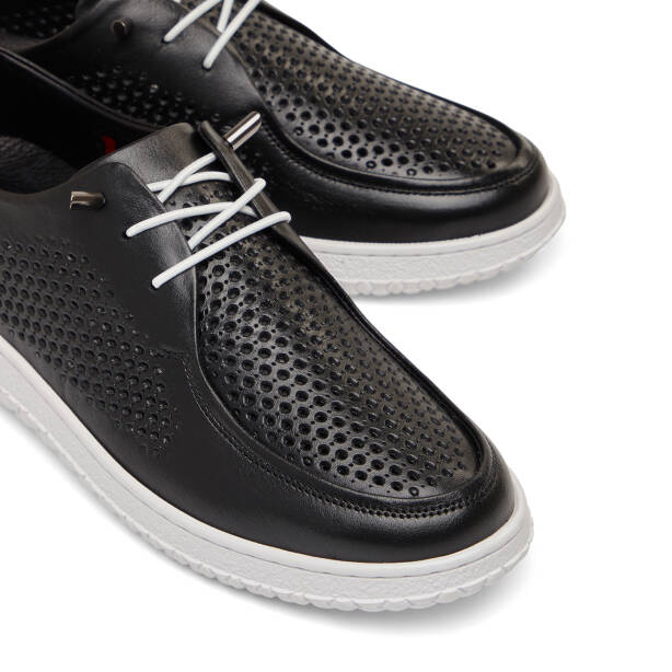 Siyah Hakiki Deri Kadın Sneaker - K26I1AY68442-A23 - 3