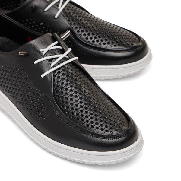 Siyah Hakiki Deri Kadın Sneaker - K26I1AY68442-A23 - 3