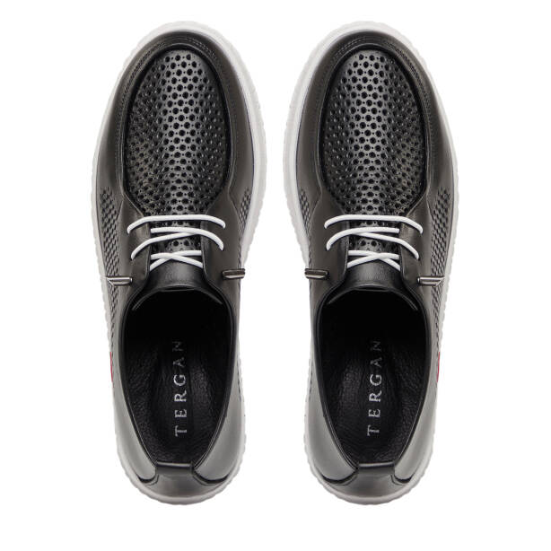 Siyah Hakiki Deri Kadın Sneaker - K26I1AY68442-A23 - 5