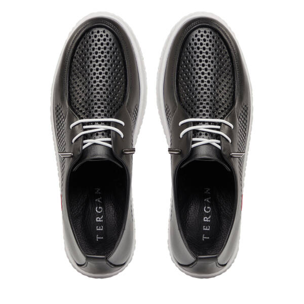 Siyah Hakiki Deri Kadın Sneaker - K26I1AY68442-A23 - 5