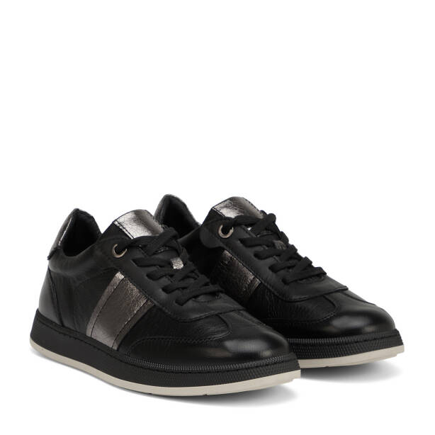 Siyah Hakiki Deri Kadın Sneaker - K26I1AY68462-A23 - 2