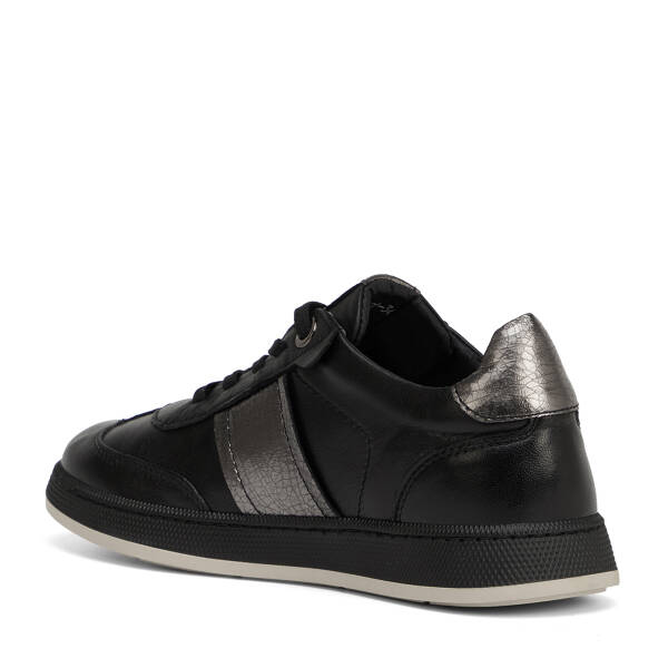 Siyah Hakiki Deri Kadın Sneaker - K26I1AY68462-A23 - 4