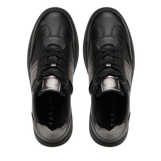 Siyah Hakiki Deri Kadın Sneaker - K26I1AY68462-A23 - 5