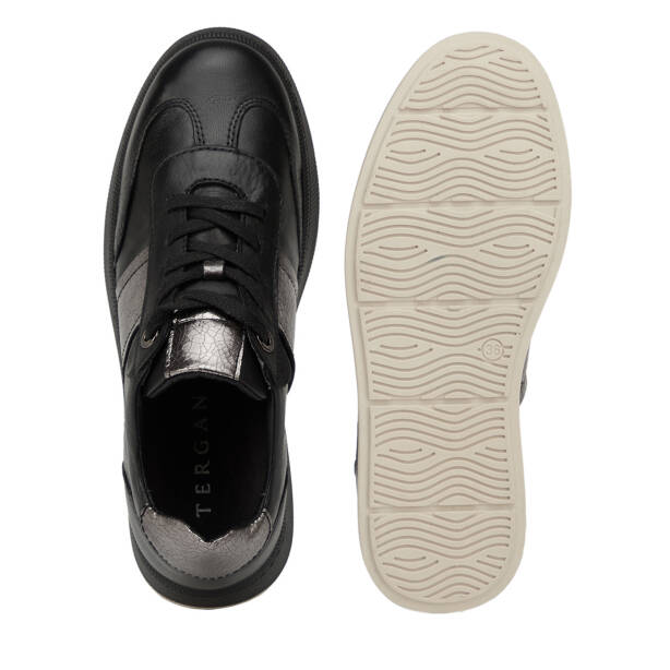 Siyah Hakiki Deri Kadın Sneaker - K26I1AY68462-A23 - 6