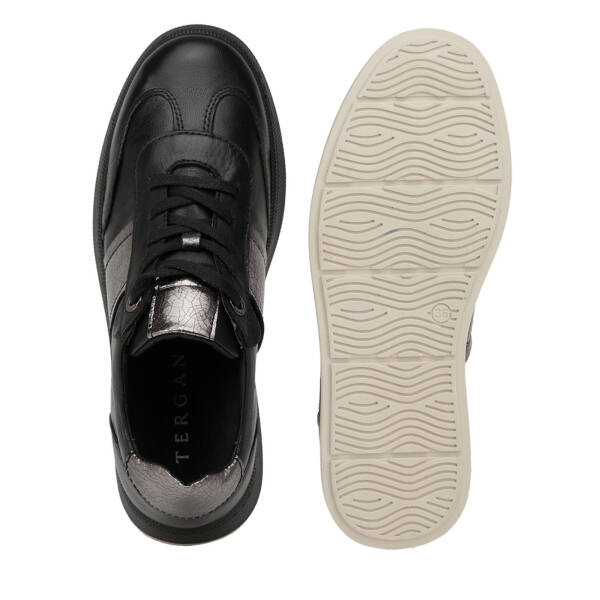 Siyah Hakiki Deri Kadın Sneaker - K26I1AY68462-A23 - 6