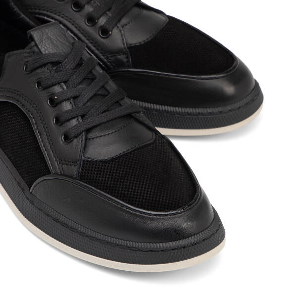 Siyah Hakiki Deri Kadın Sneaker - K26I1AY68463-A23 - 3