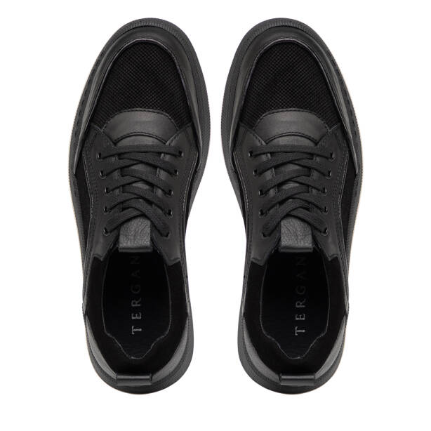 Siyah Hakiki Deri Kadın Sneaker - K26I1AY68463-A23 - 5