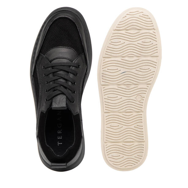 Siyah Hakiki Deri Kadın Sneaker - K26I1AY68463-A23 - 6