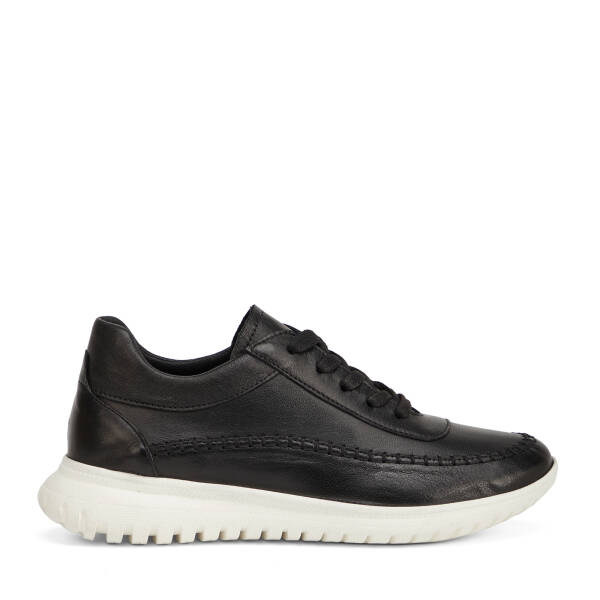 Siyah Hakiki Deri Kadın Sneaker - K26I1AY68464-A23 - 1