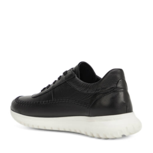 Siyah Hakiki Deri Kadın Sneaker - K26I1AY68464-A23 - 4