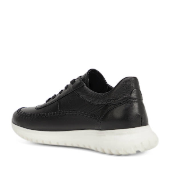 Siyah Hakiki Deri Kadın Sneaker - K26I1AY68464-A23 - 4