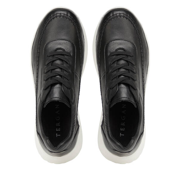 Siyah Hakiki Deri Kadın Sneaker - K26I1AY68464-A23 - 5