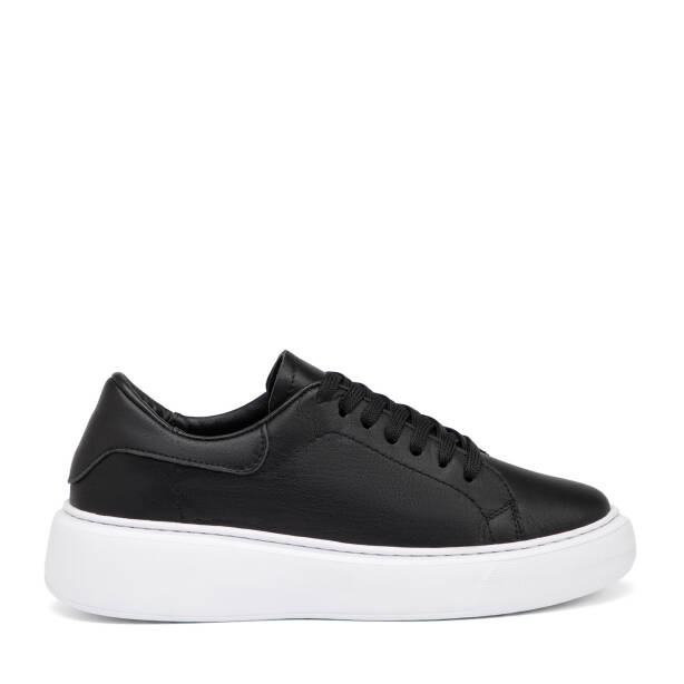 Siyah Hakiki Deri Kadın Sneaker - K26I1AY68467-A23 - 1