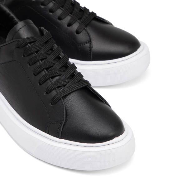 Siyah Hakiki Deri Kadın Sneaker - K26I1AY68467-A23 - 3