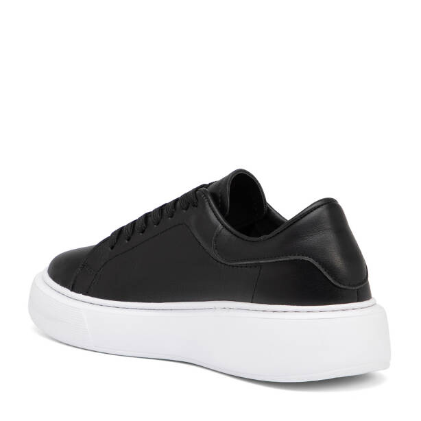 Siyah Hakiki Deri Kadın Sneaker - K26I1AY68467-A23 - 4