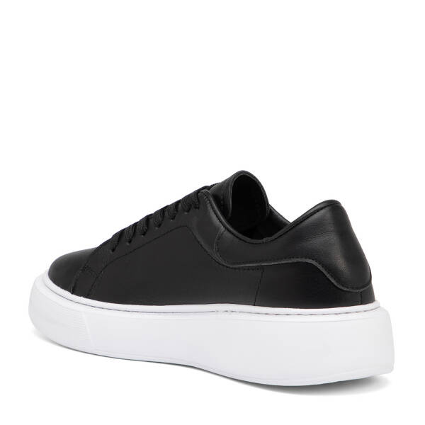 Siyah Hakiki Deri Kadın Sneaker - K26I1AY68467-A23 - 4