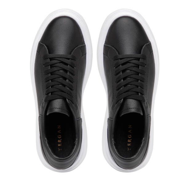 Siyah Hakiki Deri Kadın Sneaker - K26I1AY68467-A23 - 5