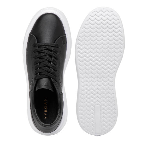 Siyah Hakiki Deri Kadın Sneaker - K26I1AY68467-A23 - 6