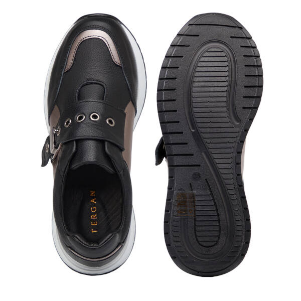 Siyah Hakiki Deri Kadın Sneaker - K26I1AY68469-A23 - 6