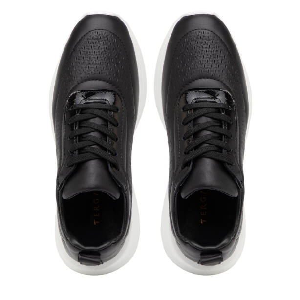 Siyah Hakiki Deri Kadın Sneaker - K26I1AY68472-A23 - 5