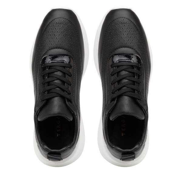 Siyah Hakiki Deri Kadın Sneaker - K26I1AY68472-A23 - 5