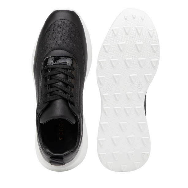 Siyah Hakiki Deri Kadın Sneaker - K26I1AY68472-A23 - 6