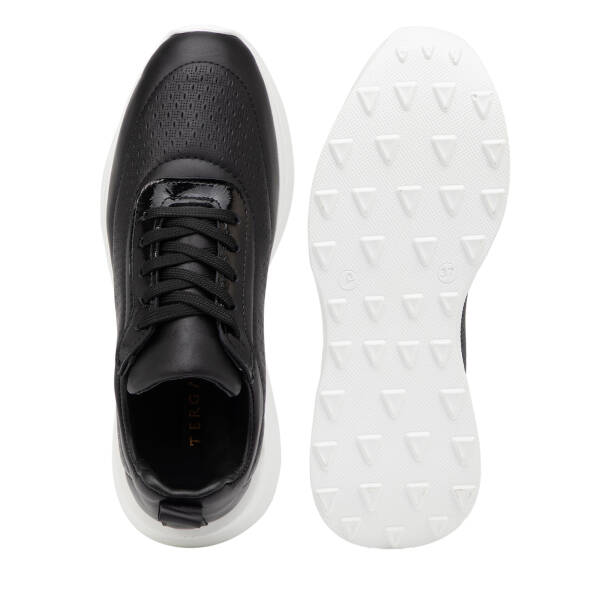 Siyah Hakiki Deri Kadın Sneaker - K26I1AY68472-A23 - 6