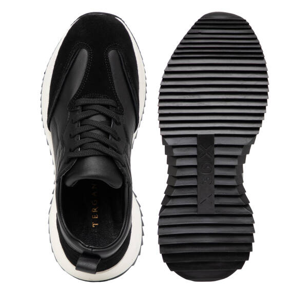 Siyah Hakiki Deri Kadın Sneaker - K26I1AY68473-A23 - 6