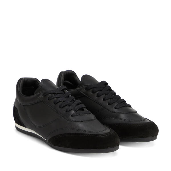 Siyah Hakiki Deri Kadın Sneaker - K26I1AY68622-A23 - 2