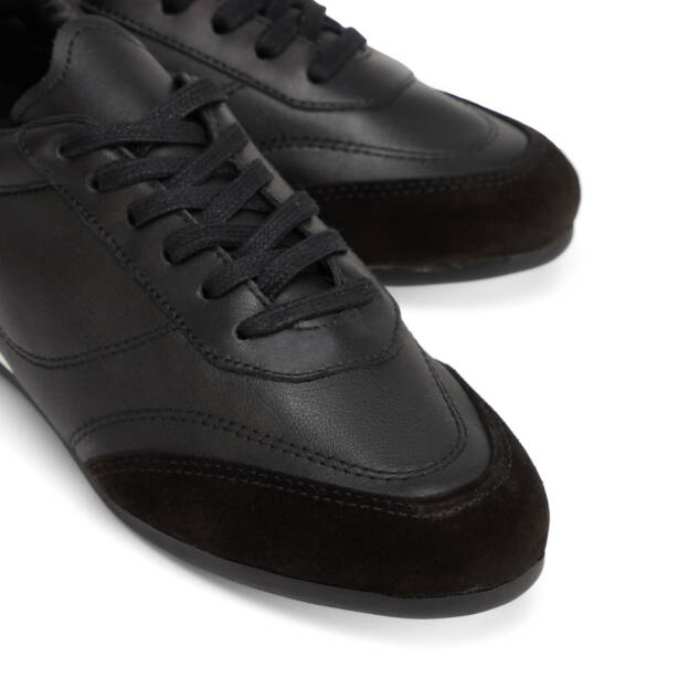 Siyah Hakiki Deri Kadın Sneaker - K26I1AY68622-A23 - 3