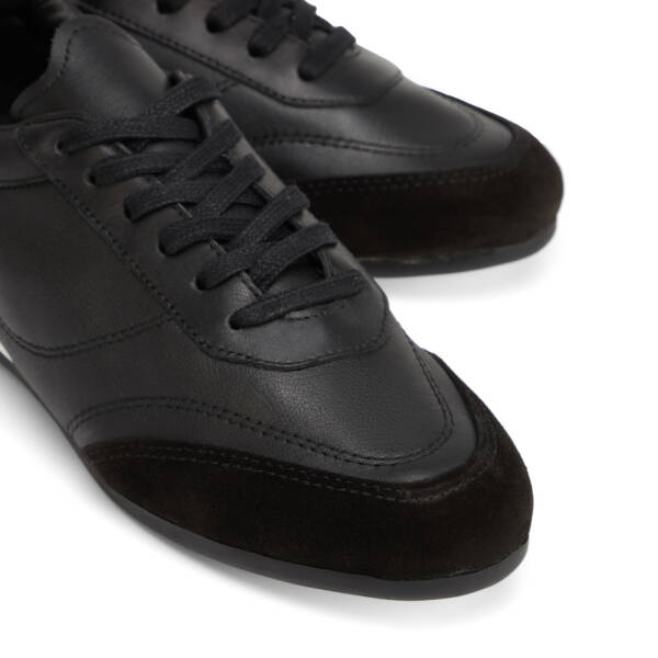 Siyah Hakiki Deri Kadın Sneaker - K26I1AY68622-A23 - 3
