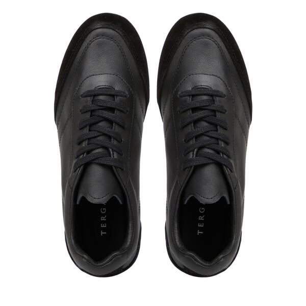 Siyah Hakiki Deri Kadın Sneaker - K26I1AY68622-A23 - 5
